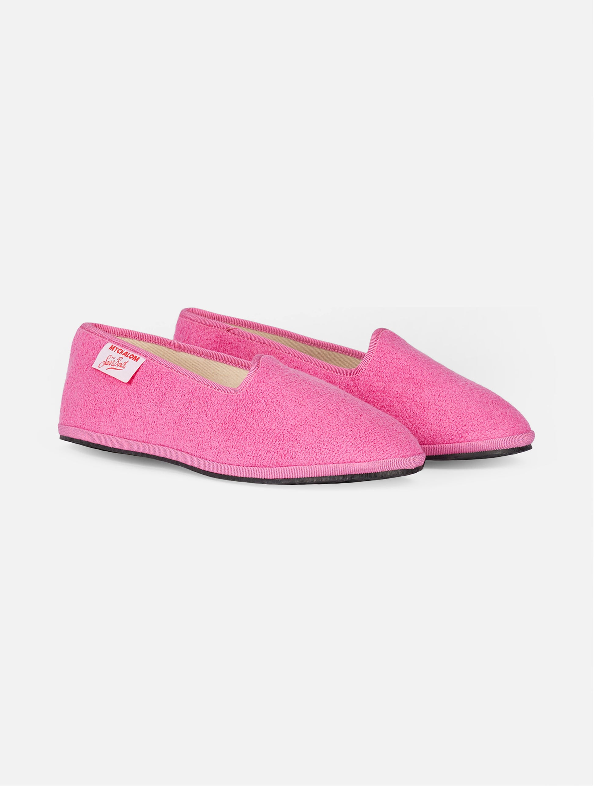 Woman pink terry slipper loafer | MY CHALOM SPECIAL EDITION - MC2 Saint Barth