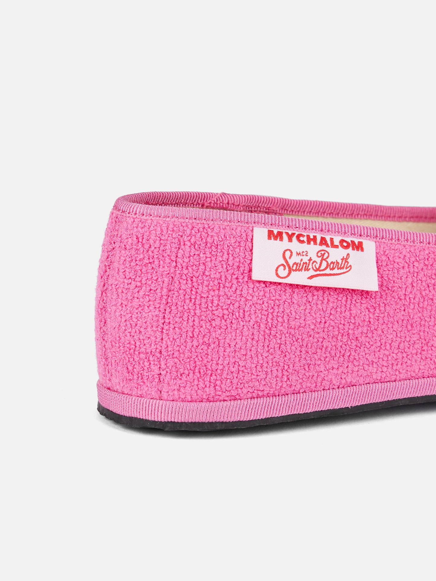 Woman pink terry slipper loafer | MY CHALOM SPECIAL EDITION - MC2 Saint Barth