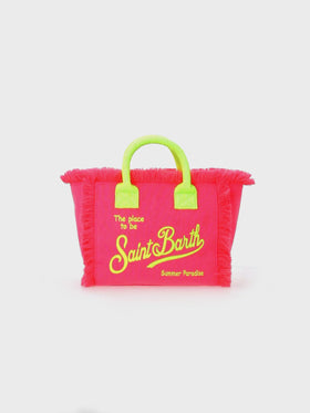 Borsa a mano Colette Sponge in spugna rosa fluo goffrata