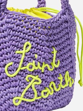 Rope violet crochet shoulder bag - MC2 Saint Barth