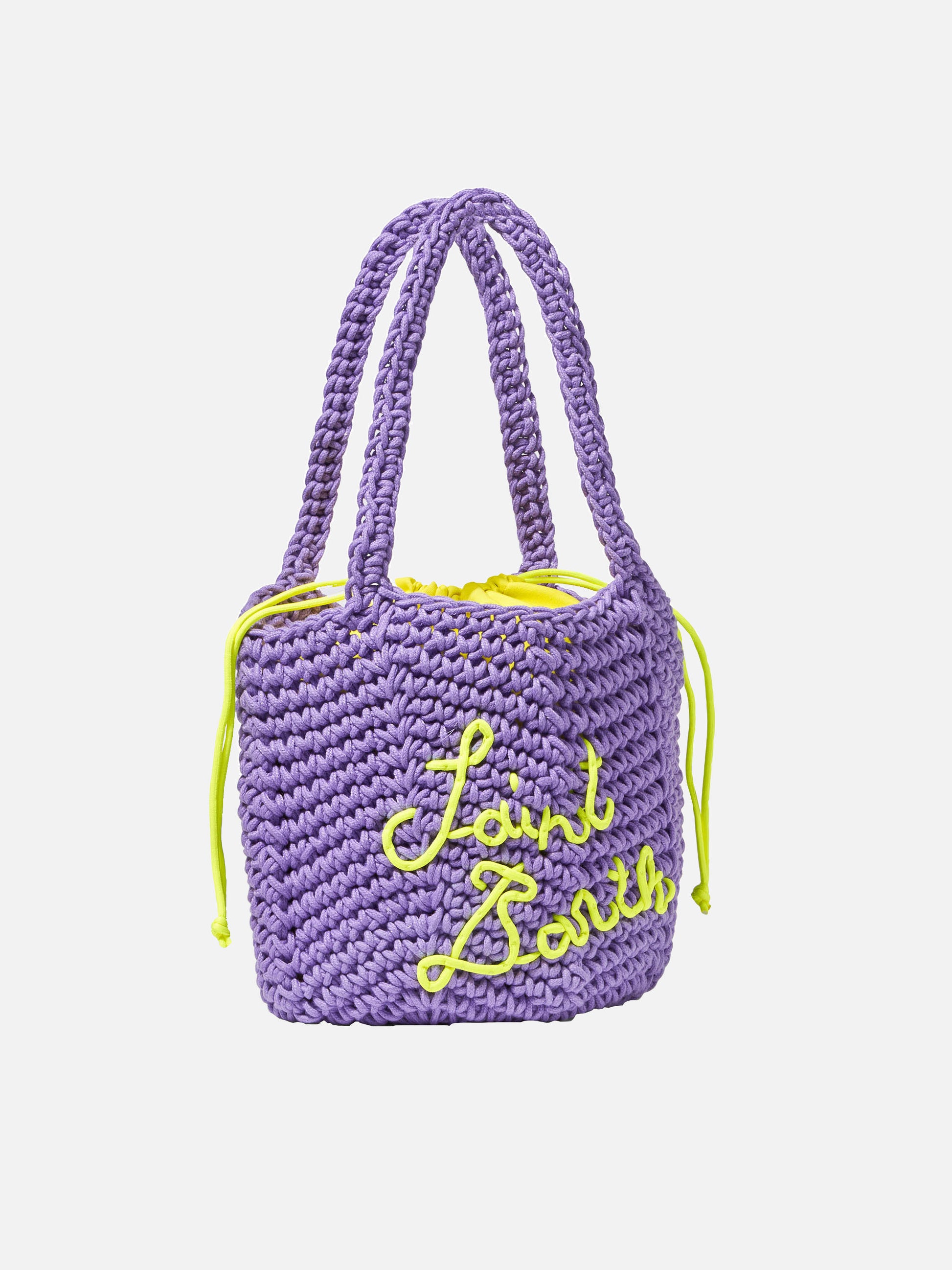 Rope violet crochet shoulder bag - MC2 Saint Barth