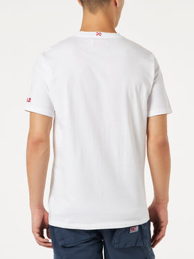 Man t-shirt with St. Barth Habituè embroidery
