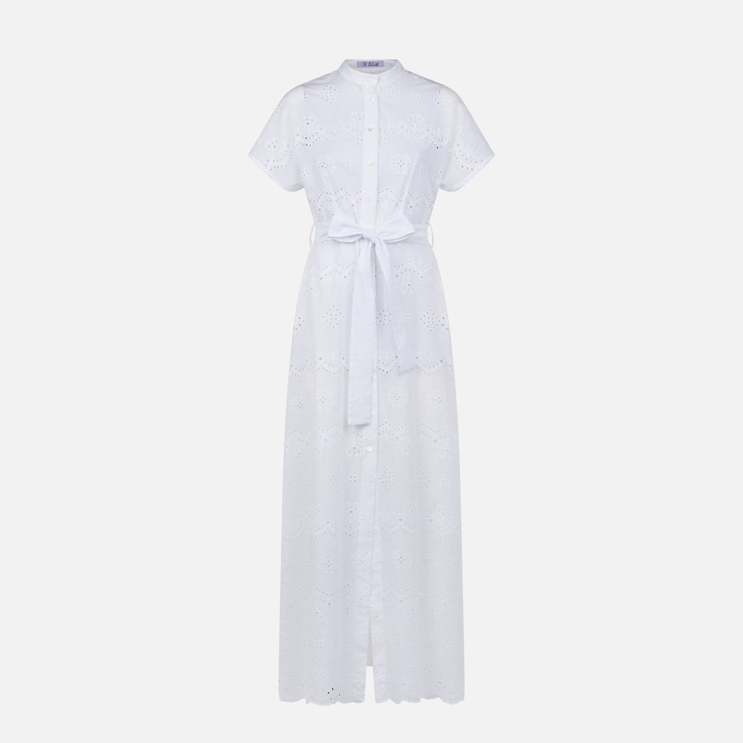 Woman white sangallo dress Keira - MC2 Saint Barth