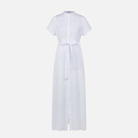 Woman white sangallo dress Keira - MC2 Saint Barth
