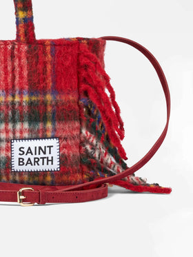 Colette blanket handbag with tartan print - MC2 Saint Barth
