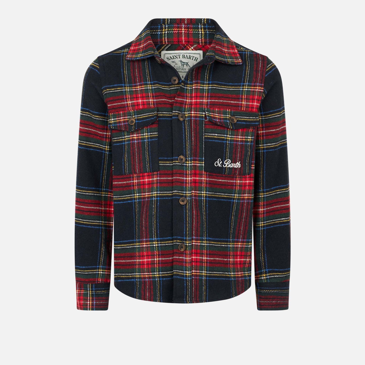 Jungen-Wollhemd mit Snoopy- und Tartan-Print | SNOOPY PEANUTS™ SONDEREDITION