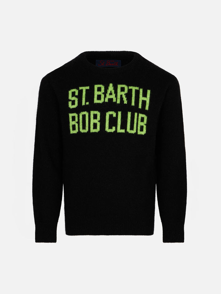 Boy sweater Douglas with St. Barth Bob Club jacquard - MC2 Saint Barth