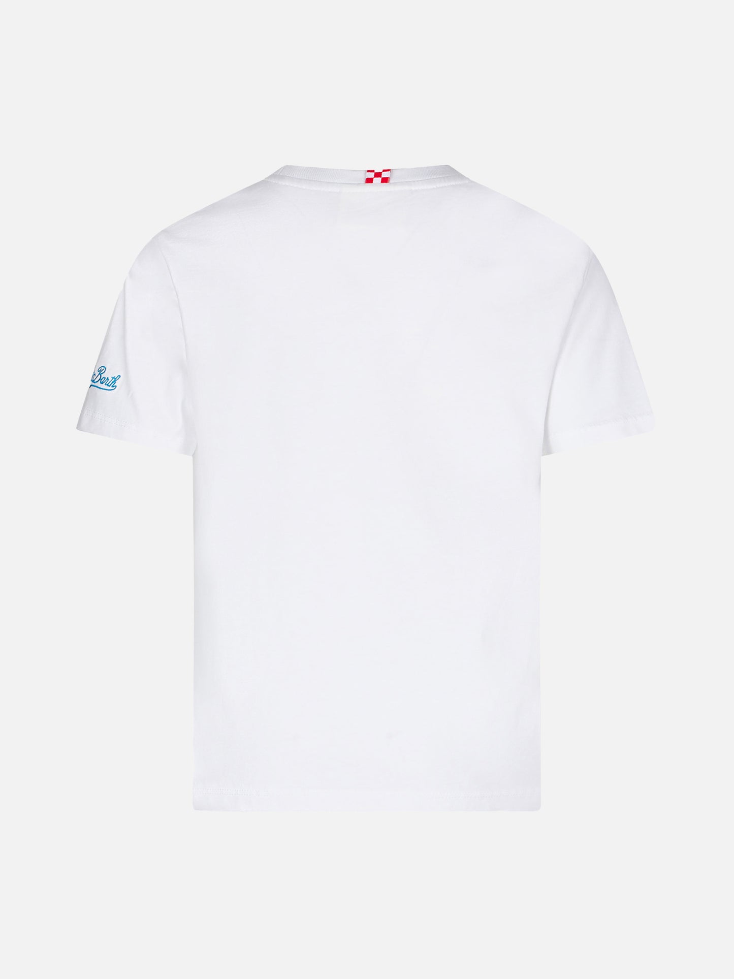 Boy cotton t-shirt with St. Barth Padel Club print - MC2 Saint Barth