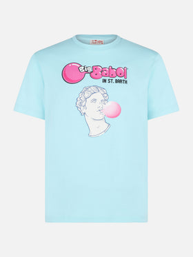 Man cotton t-shirt with statue Big Babol print | BIG BABOL® SPECIAL EDITION - MC2 Saint Barth