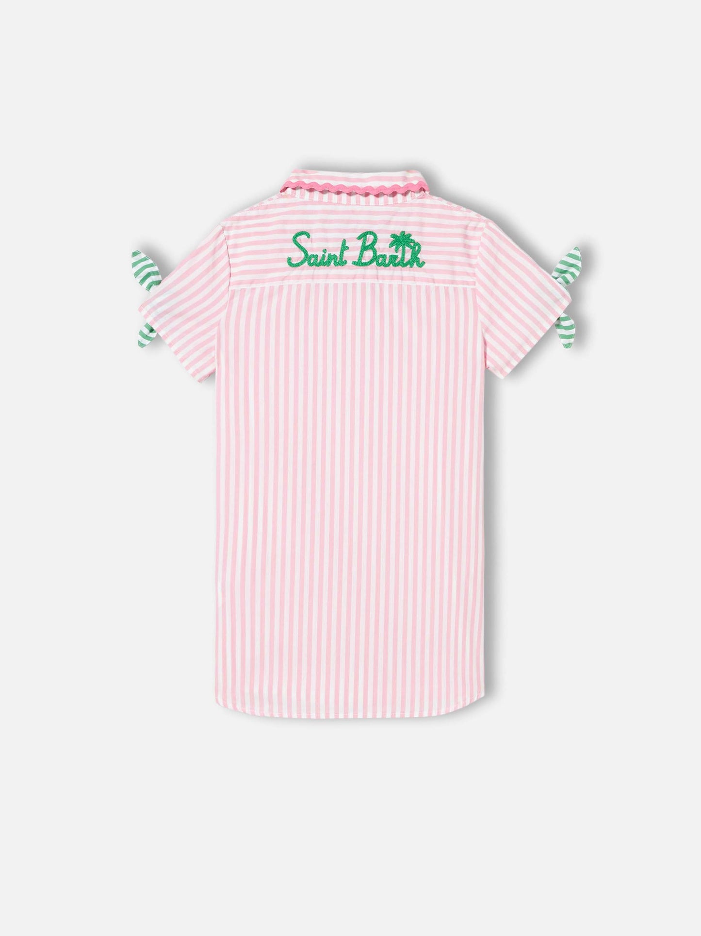 Girl striped shirt dress - MC2 Saint Barth