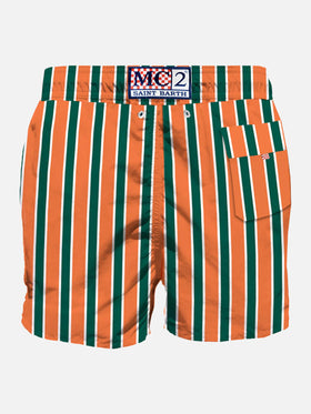 Man classic swim shorts with embroidery - MC2 Saint Barth