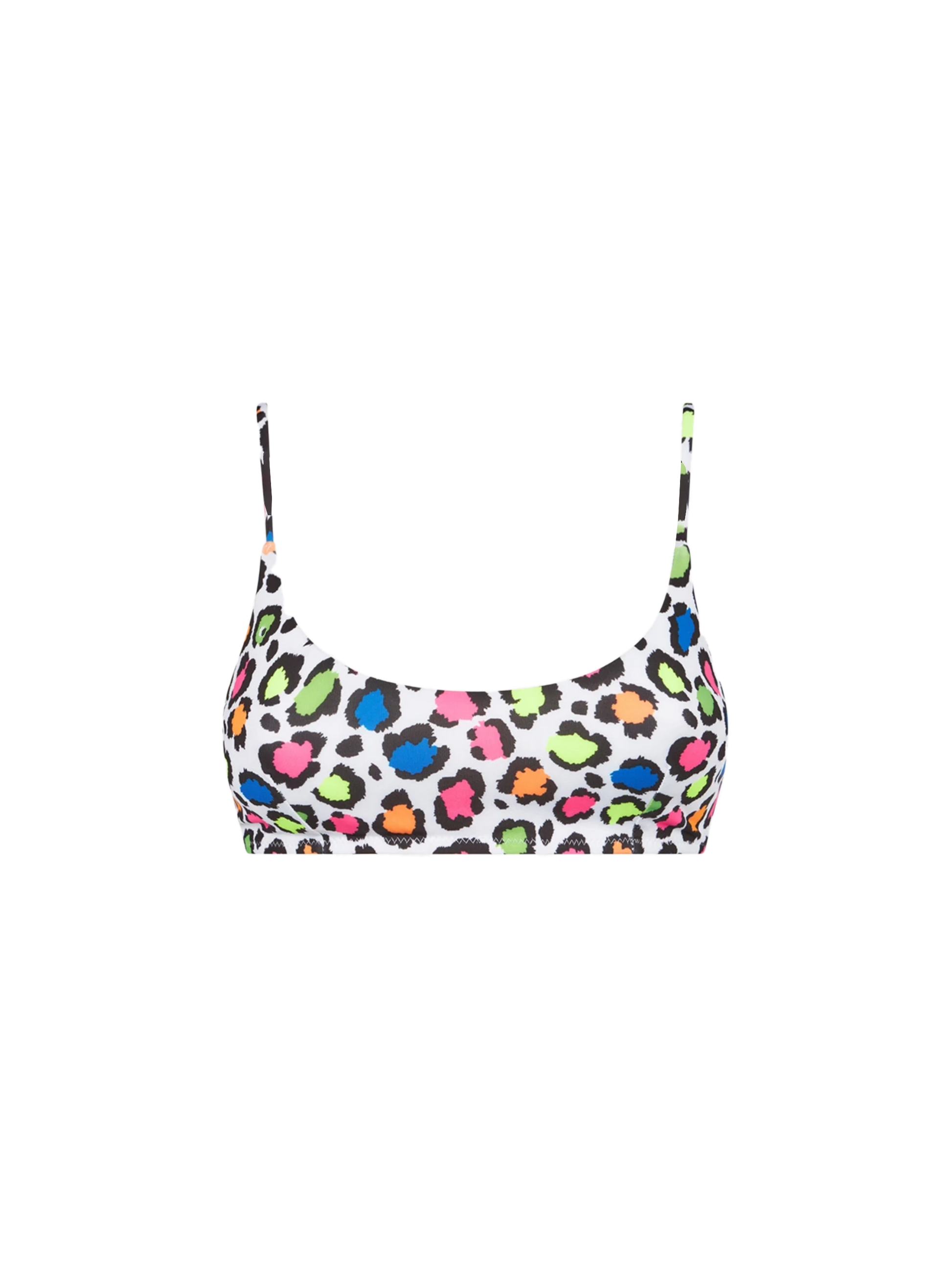 Woman bralette top with multicolor animalier print - MC2 Saint Barth