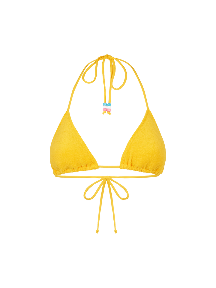 Woman terry triangle top swimsuit with charms - MC2 Saint Barth