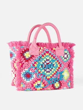 Vanity crochet shoulder bag with pattern - MC2 Saint Barth