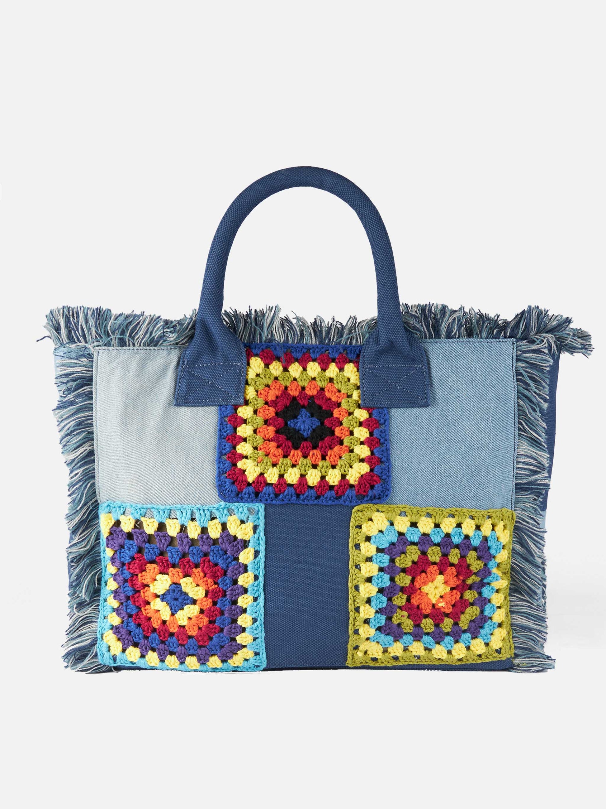 Vanity crochet patchwork shoulder bag - MC2 Saint Barth