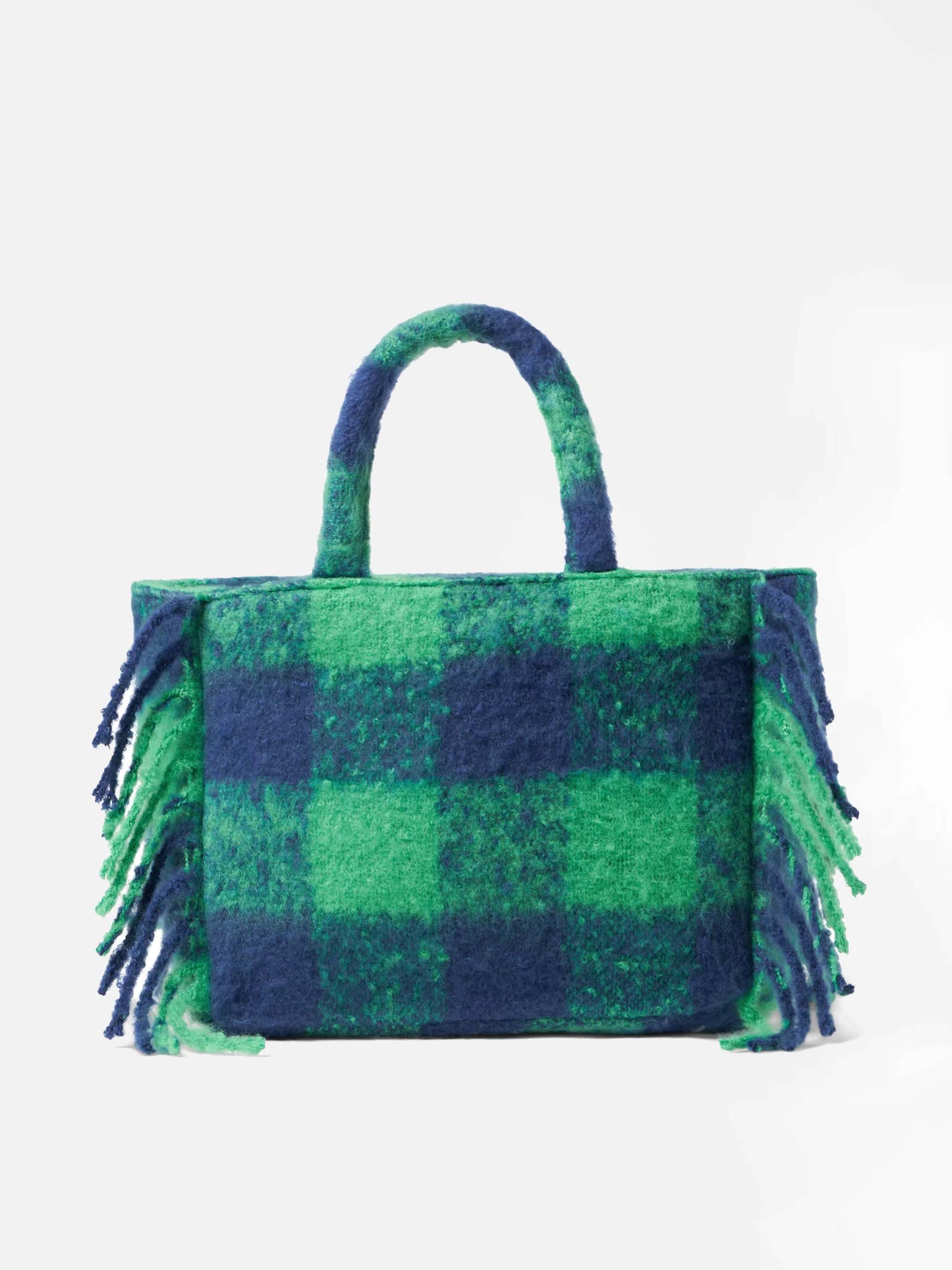 Colette handbag with green tartan print - MC2 Saint Barth
