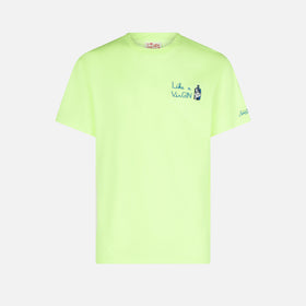 Man cotton t-shirt with like a VirGIN embroidery - MC2 Saint Barth