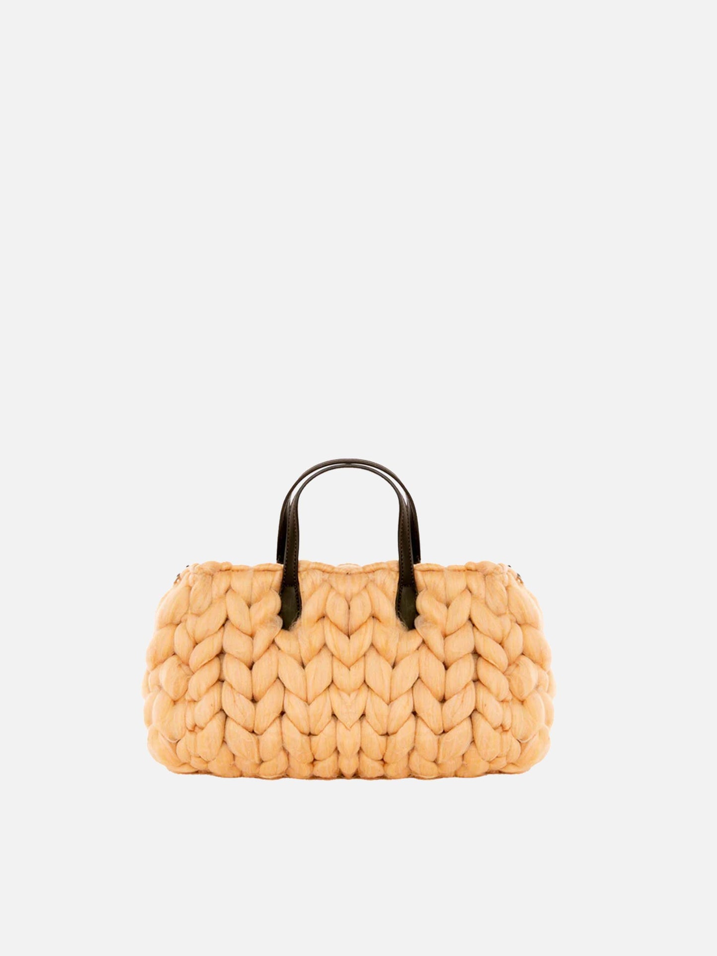 Beige jumbo tricot Vivian handbag - MC2 Saint Barth
