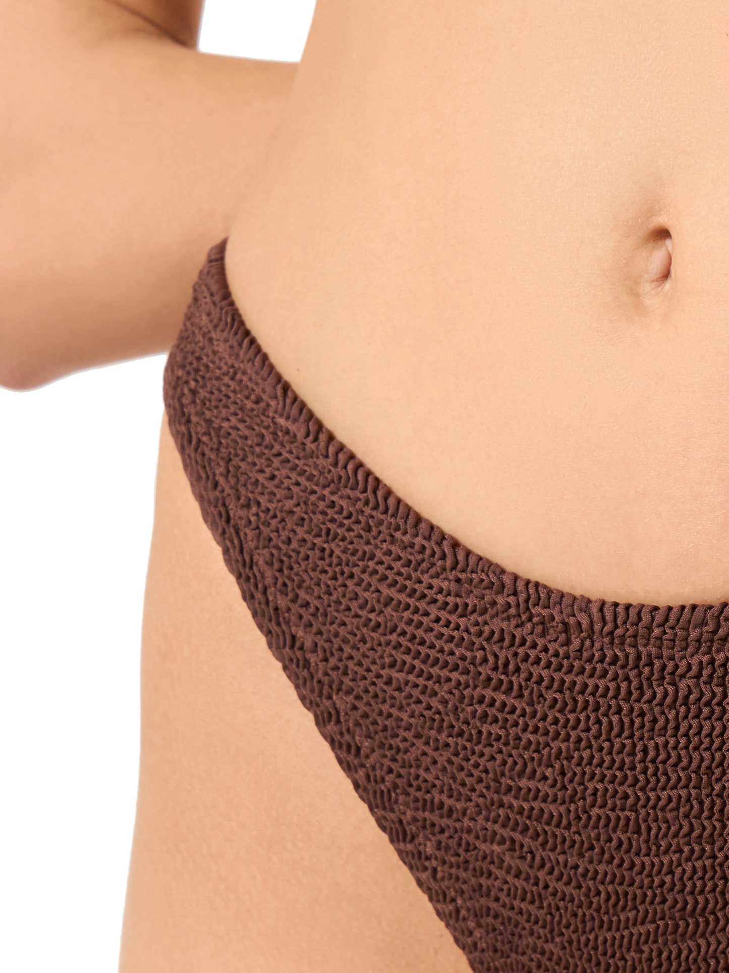 Woman brown crinkle underwired bralette bikini - MC2 Saint Barth