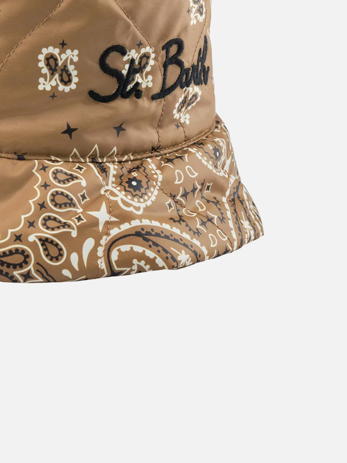 Woman bucket hat with bandanna print - MC2 Saint Barth