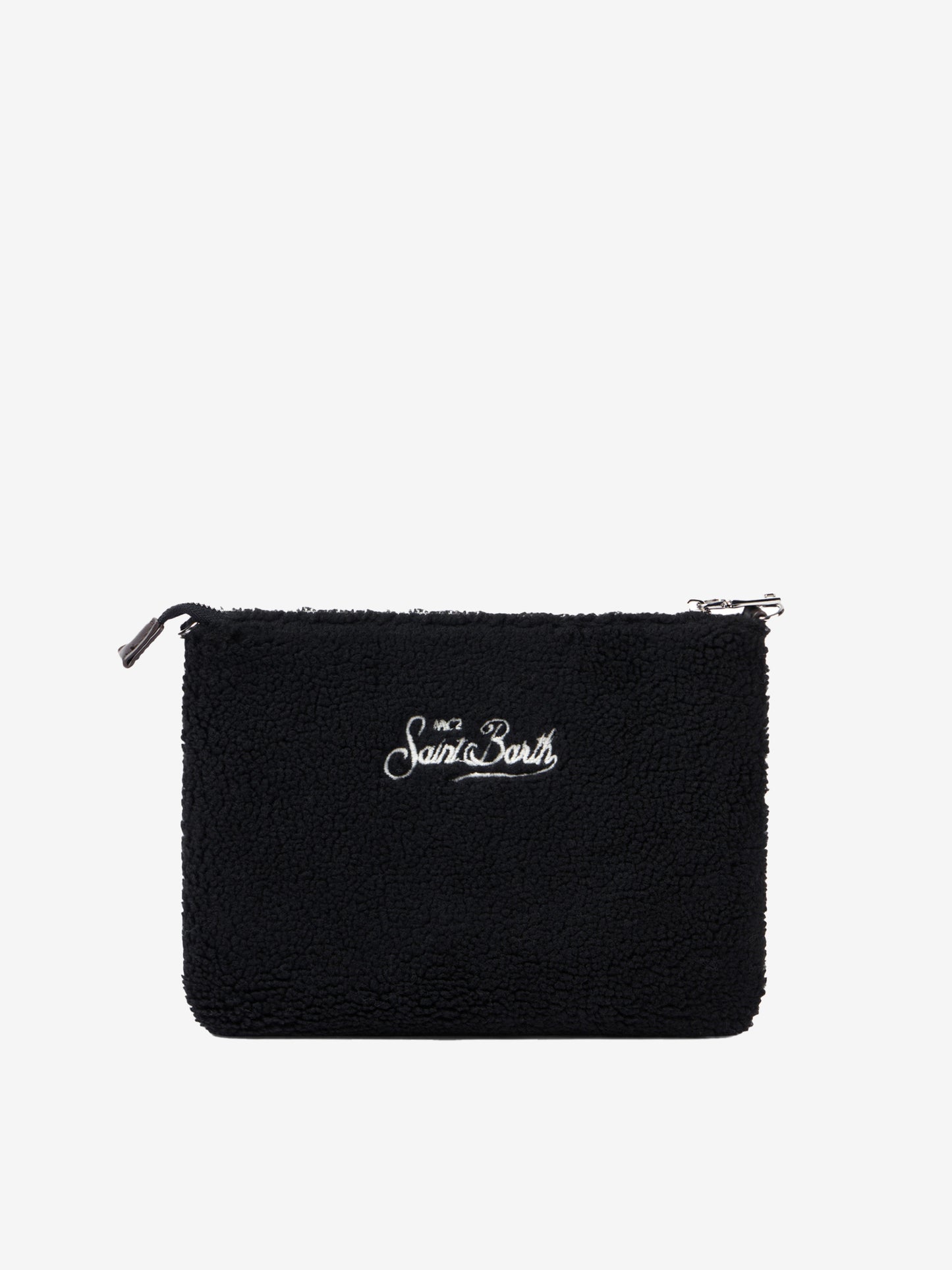 Borsa a tracolla Parisienne in sherpa nera