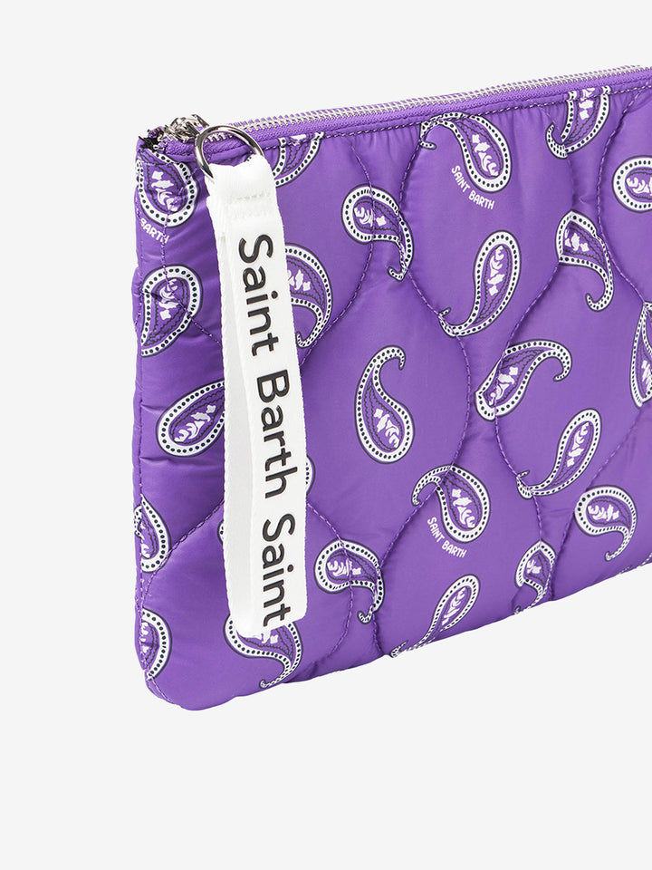 Puffer pochette with paisley print - MC2 Saint Barth