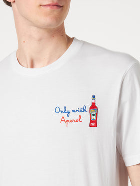T-shirt da uomo con ricamo frontale Only with Aperol | EDIZIONE SPECIALE APEROL