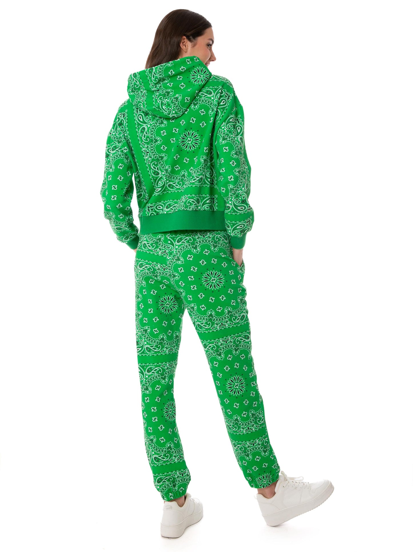 Cotton hoodie with bandanna print - MC2 Saint Barth