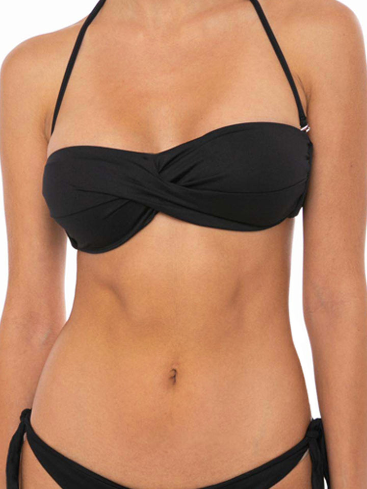 Black bandeau top - MC2 Saint Barth