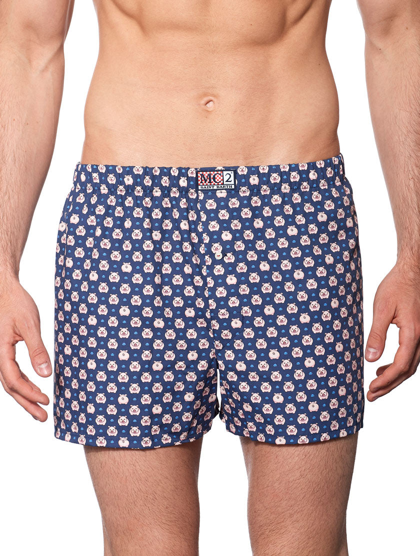 Man underwear boxer Piggy print