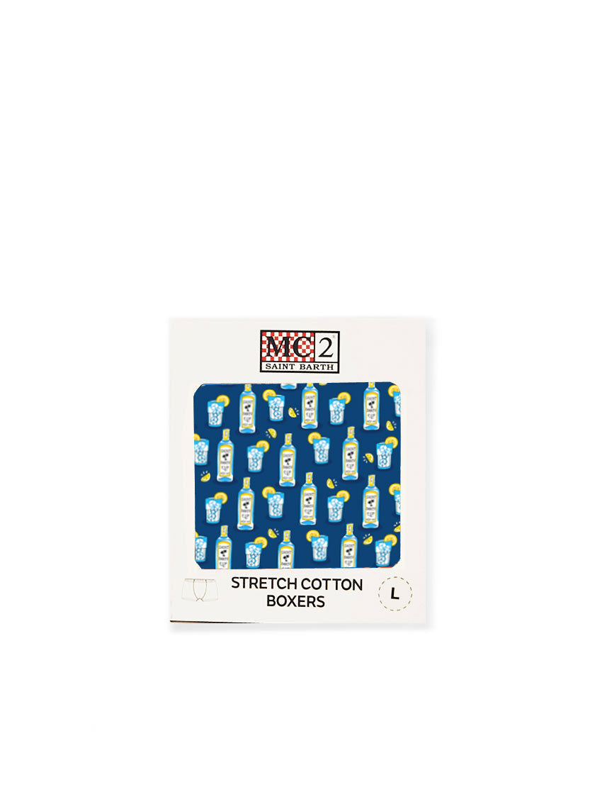 man underwear boxer Gin tonic print