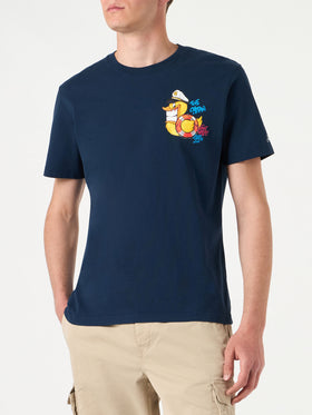 Herren-T-Shirt mit Kapitän-Enten-Aufdruck | CRYPTO PUPPETS® SONDERAUSGABE