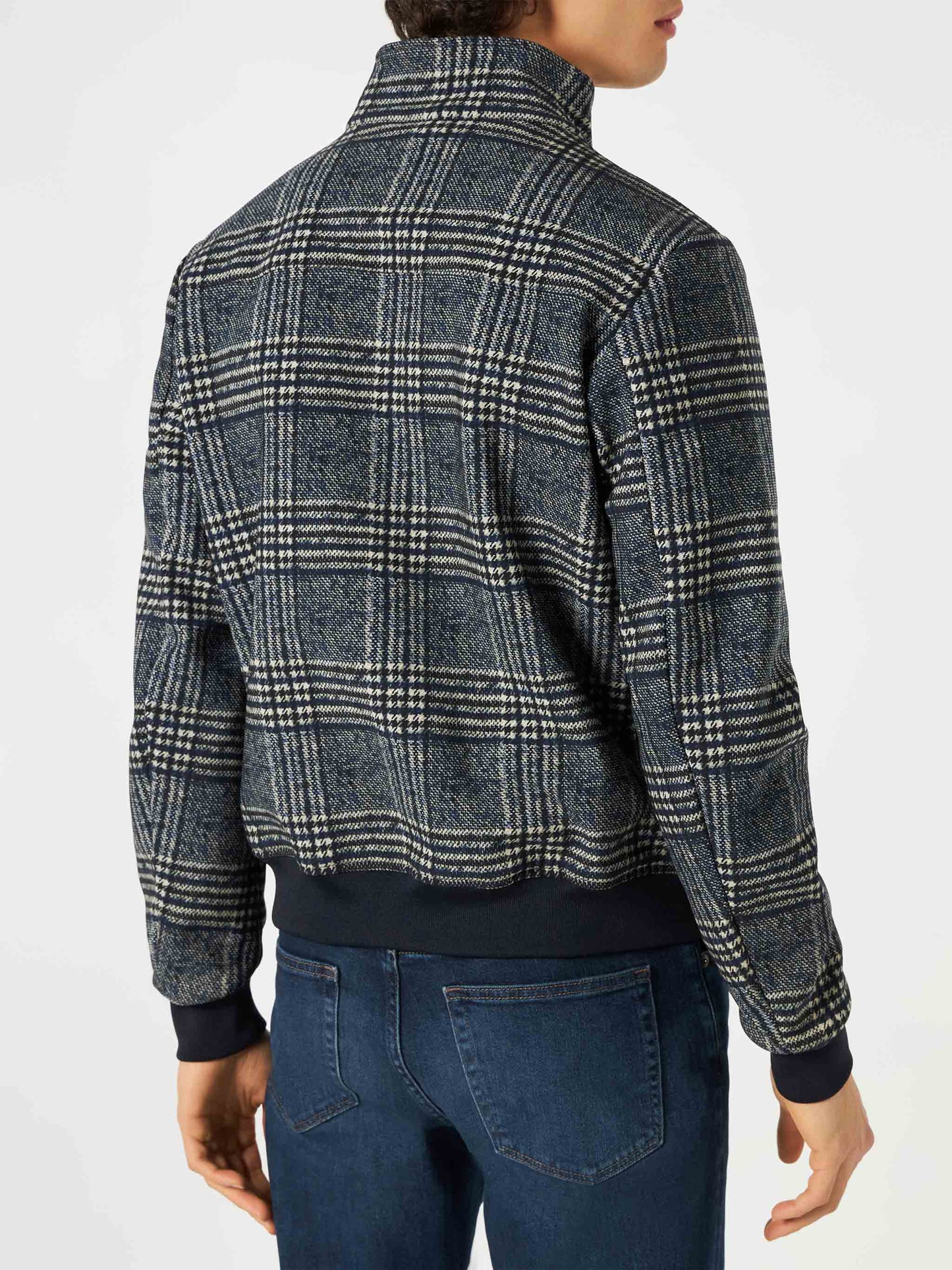 Man mid-weight Prince of Wales bomber jacket Traveler
