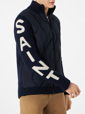 Man blue padded jacket - MC2 Saint Barth