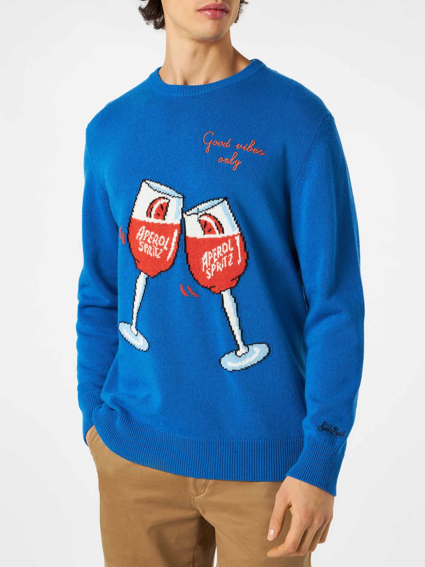 Man sweater with Aperol Spritz print | APEROL SPECIAL EDITION