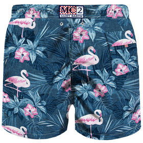Flamingo mid-length swim shorts