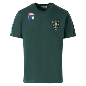 Man forest green t-shirt with patches - MC2 Saint Barth