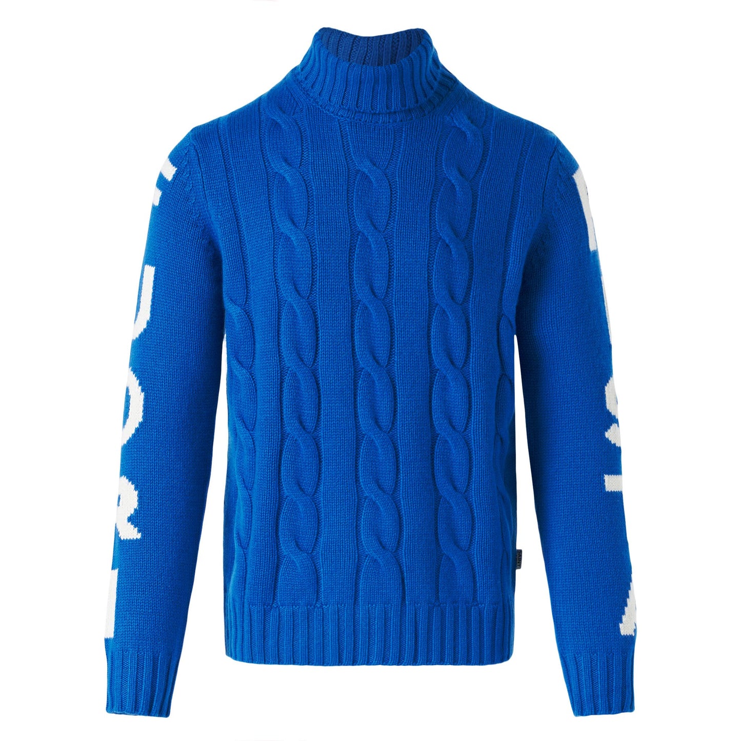 Man turtleneck braided sweater with Fuori pista print - MC2 Saint Barth