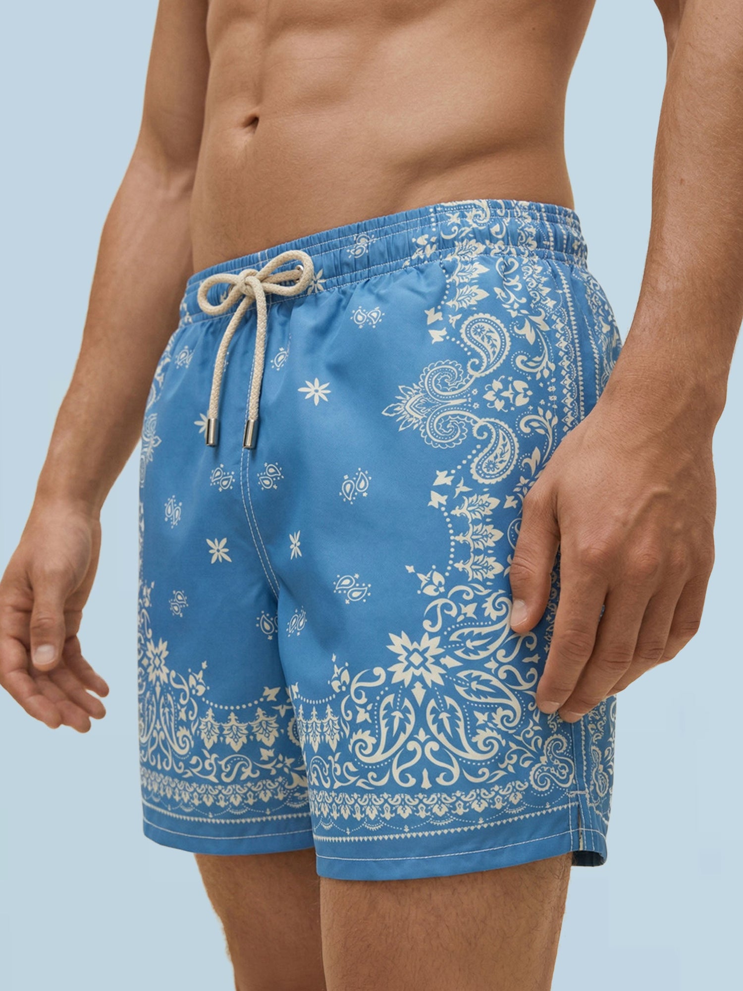 Men Bandana Swim Shorts