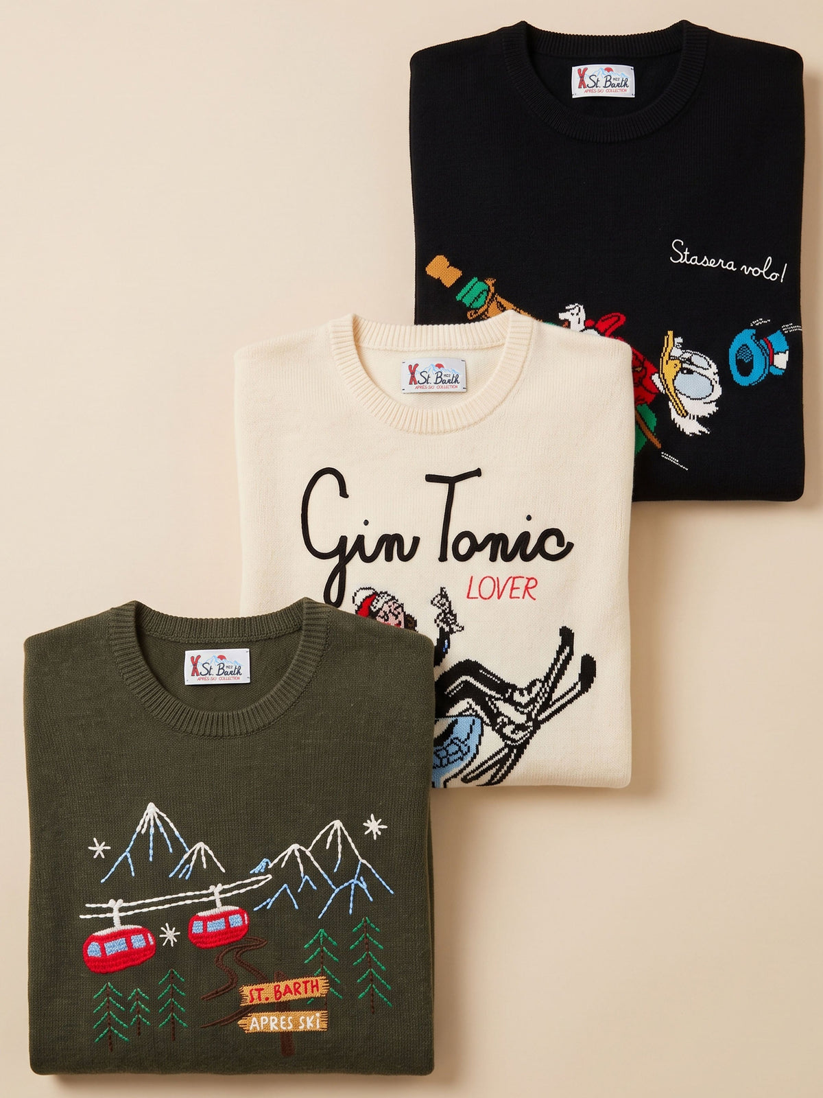 Men's Maxi Cocktails & Apres-Ski Embroidered Knits