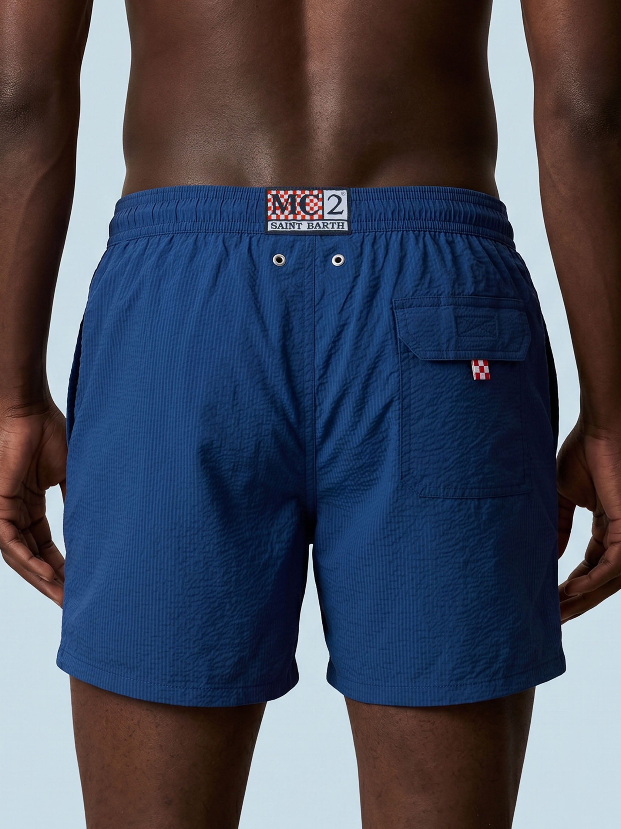 Men Solid Color Stretch Swim Shorts – MC2 Saint Barth