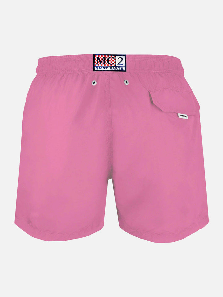 Man pink lightweight swim shorts Lighting Pantone | PANTONE® SPECIAL EDITION - MC2 Saint Barth