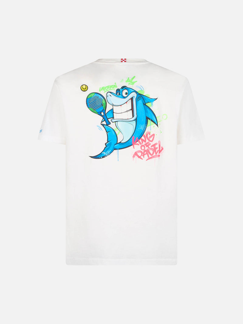 Boy cotton t-shirt with cryptopuppets shark print | CRYPTOPUPPETS SPECIAL EDITION