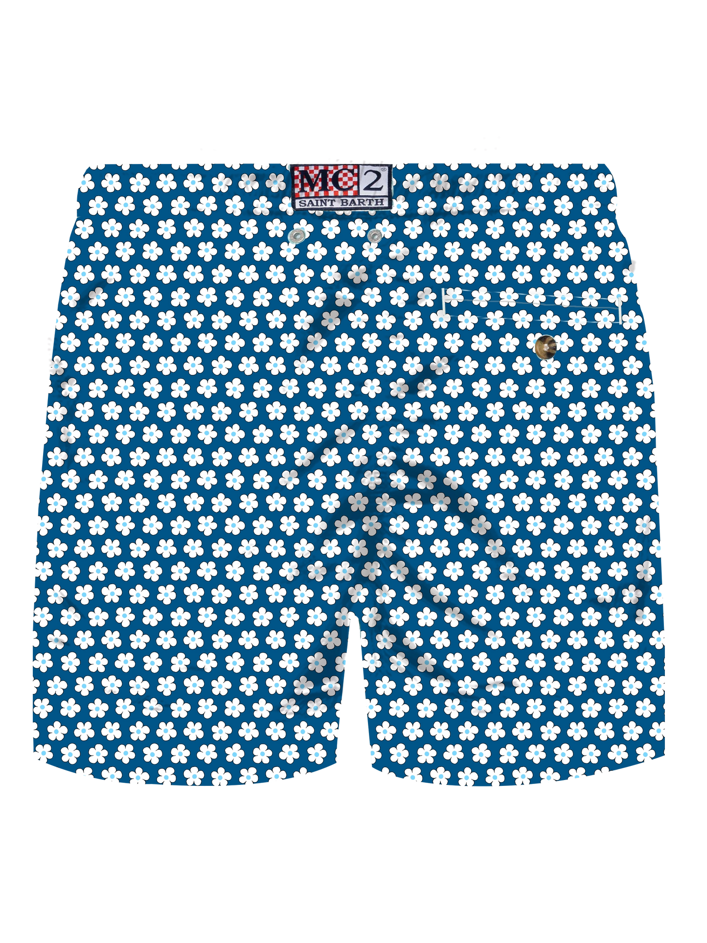 Comfort Light stretch swim shorts with tie print - MC2 Saint Barth