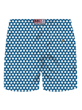 Comfort Light stretch swim shorts with tie print - MC2 Saint Barth