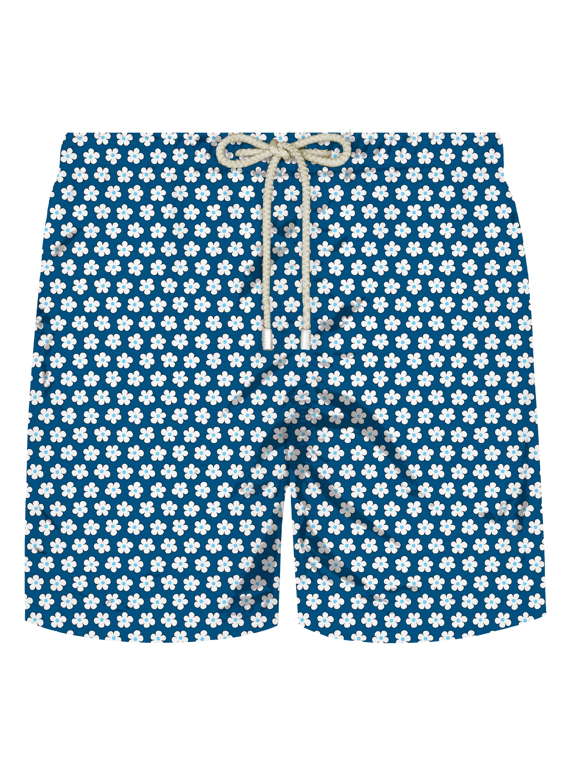 Comfort Light stretch swim shorts with tie print - MC2 Saint Barth