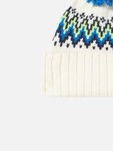 Boy beanie with Icelandic jacquard