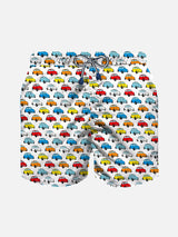 Boy swim shorts with Fiat 500 car print | FIAT© 500 Special Edition