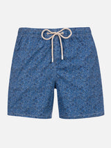 Man mid-length Gustavia swim-shorts with Emma & Georgina print | MADE WITH LIBERTY FABRIC