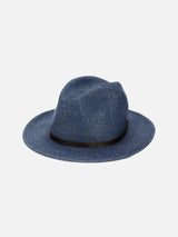 Cappello in fibra di carta blu jeans